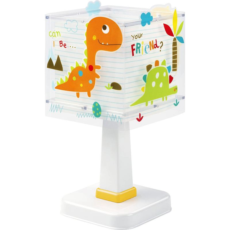 Foto van Dalber tafellamp dinos glow in the dark 29 cm e14 40w wit