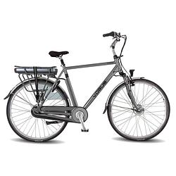 Foto van Vogue elektrische stadsfiets premium 28 inch 56 cm heren 7v rollerbrake matgrijs