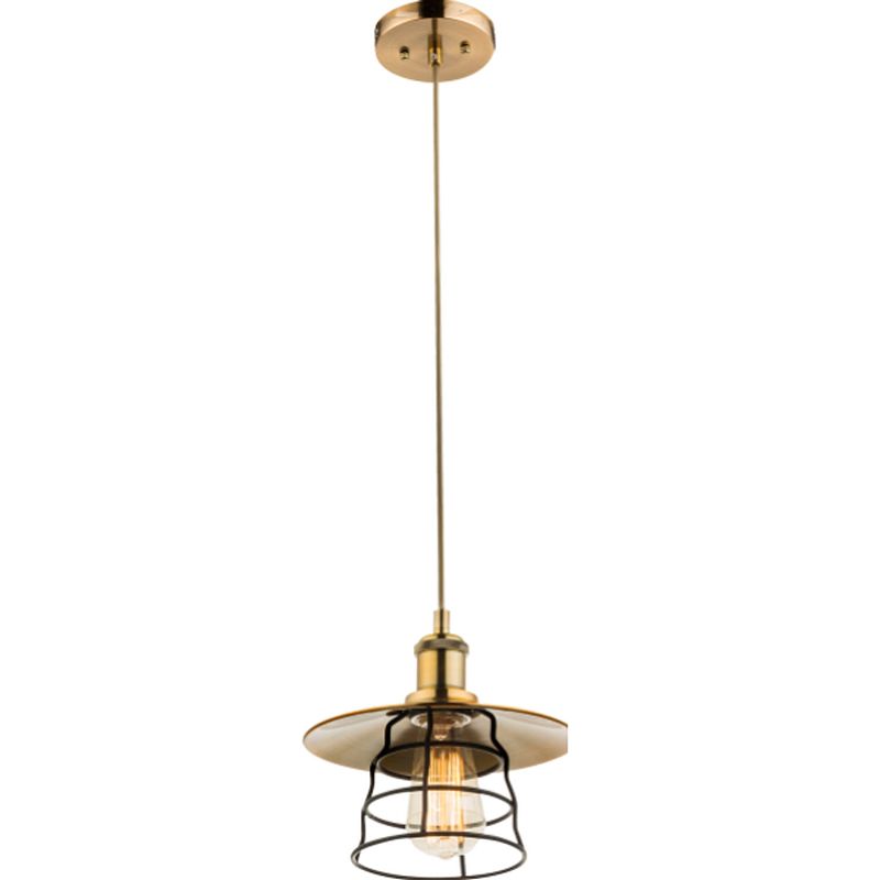 Foto van Klassieke hanglamp viejo - l:22cm - e27 - metaal - brons