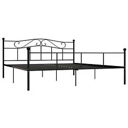 Foto van The living store metalen bedframe - zwart - 208 x 187.5 x 95 cm - 180 x 200 cm - eenvoudige montage