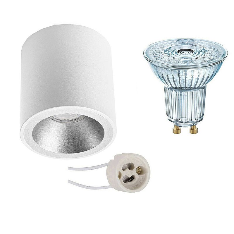 Foto van Opbouwspot set - osram parathom par16 940 36d - pragmi cliron pro - gu10 fitting - dimbaar - opbouw rond - mat