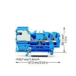 Foto van Wago 2002-7214 scheidingsklem 5.20 mm spanveer toewijzing: n blauw 50 stuk(s)