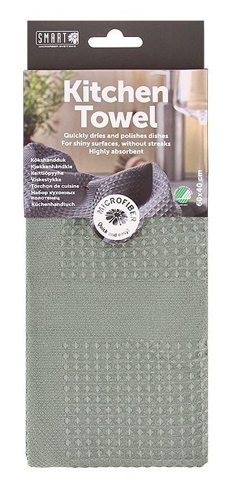 Foto van Smart microfiber system kitchen towel groen