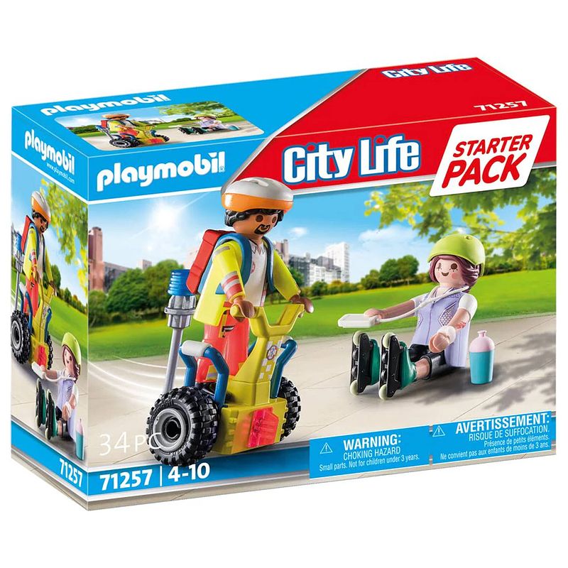 Foto van Playmobil starter packs - starterpack rescue met segway 71257