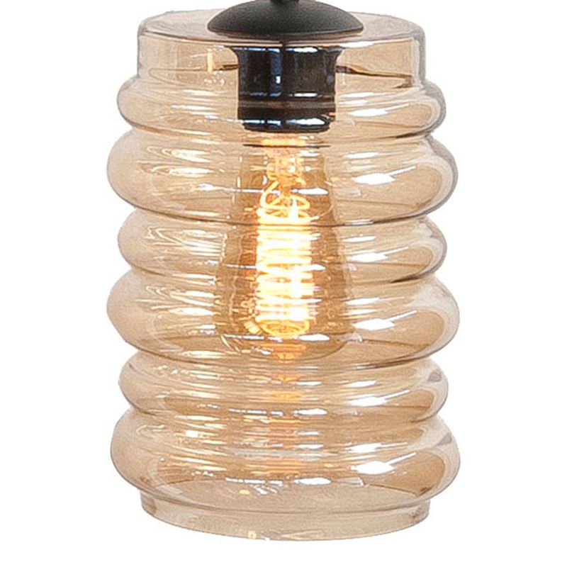 Foto van Light & design - hanglamp - modern - glas - amber - voor binnen - woonkamer - eetkamer - slaapkamer - hal