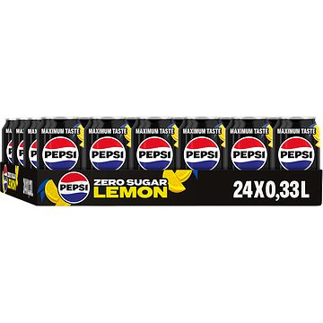 Foto van Pepsi zero lemon flavour 24 x 330ml bij jumbo