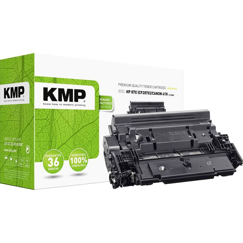 Foto van Kmp kmp toner vervangt hp 87x, cf287x zwart 18000 bladzijden compatibel toner