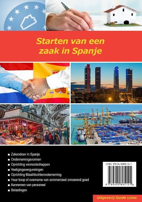 Foto van Starten van een zaak in spanje - p.l. gillissen - paperback (9789492895141)