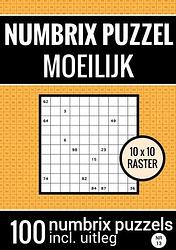 Foto van Puzzelboek met 100 numbrix puzzels voor ver gevorderden - nr.13- numbrix puzzel moeilijk - puzzelboeken & meer - paperback (9789464658170)