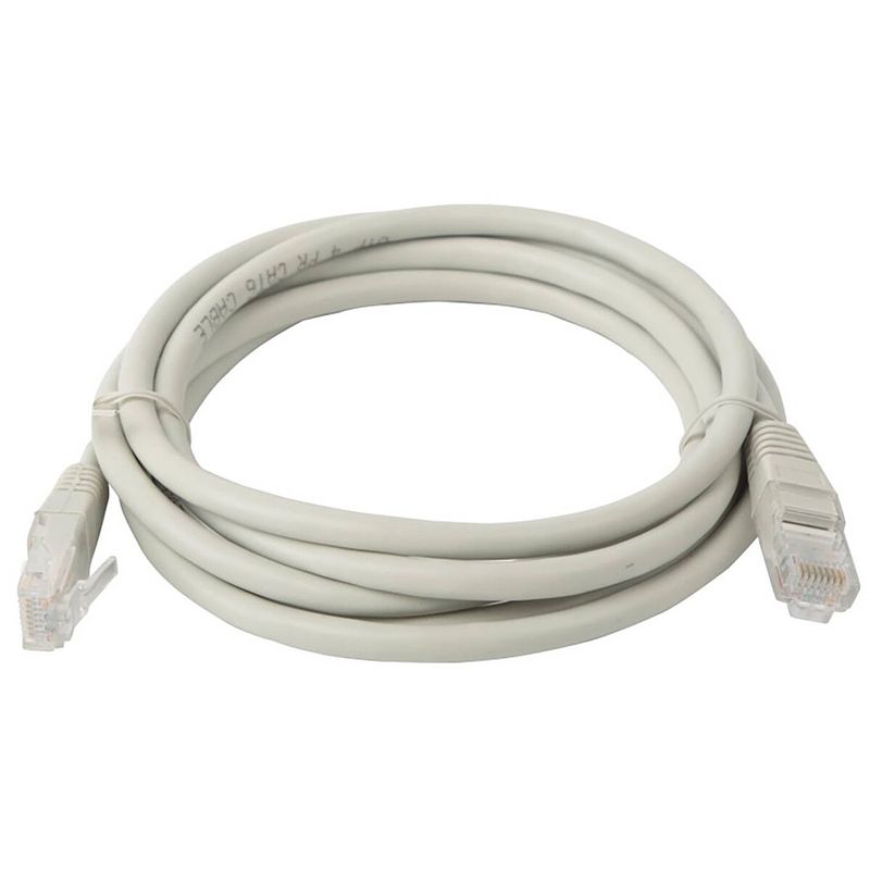 Foto van Netwerkkabel - internetkabel - aigi atryn - cat6 utp kabel rj45 - 1.8 meter - koper - grijs