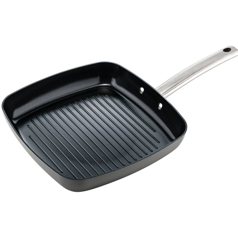 Foto van Isenvi murray keramische grillpan 26 cm - rvs greep