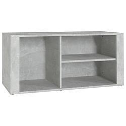 Foto van Vidaxl schoenenkast 100x35x45 cm bewerkt hout betongrijs