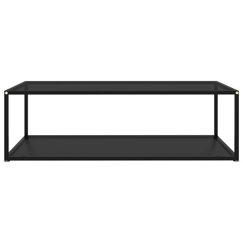 Foto van The living store salontafel basic - 120 x 60 cm - glas en staal