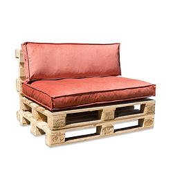 Foto van In the mood palletkussenset royal velvet peach