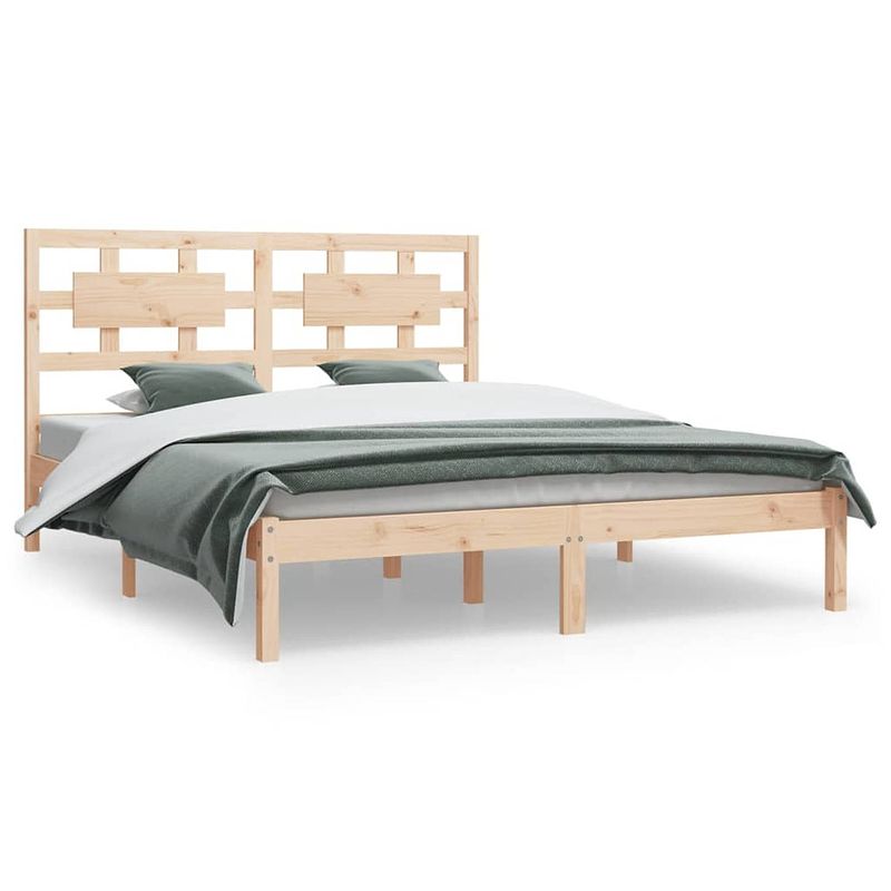 Foto van Vidaxl bedframe massief grenenhout 120x200 cm