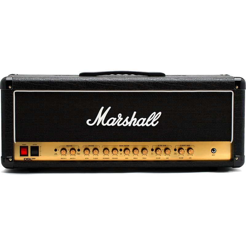 Foto van Marshall dsl100head gitaarversterker top