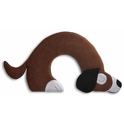 Foto van Leschi warming pillow bobby the dog - dark brown/black