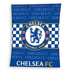Foto van Chelsea fc fleece plaid - 100% polyester - 110x140 cm - blue