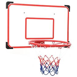 Foto van The living store basketbalset - stevig - hdpe - weerbestendig - 38.5 cm