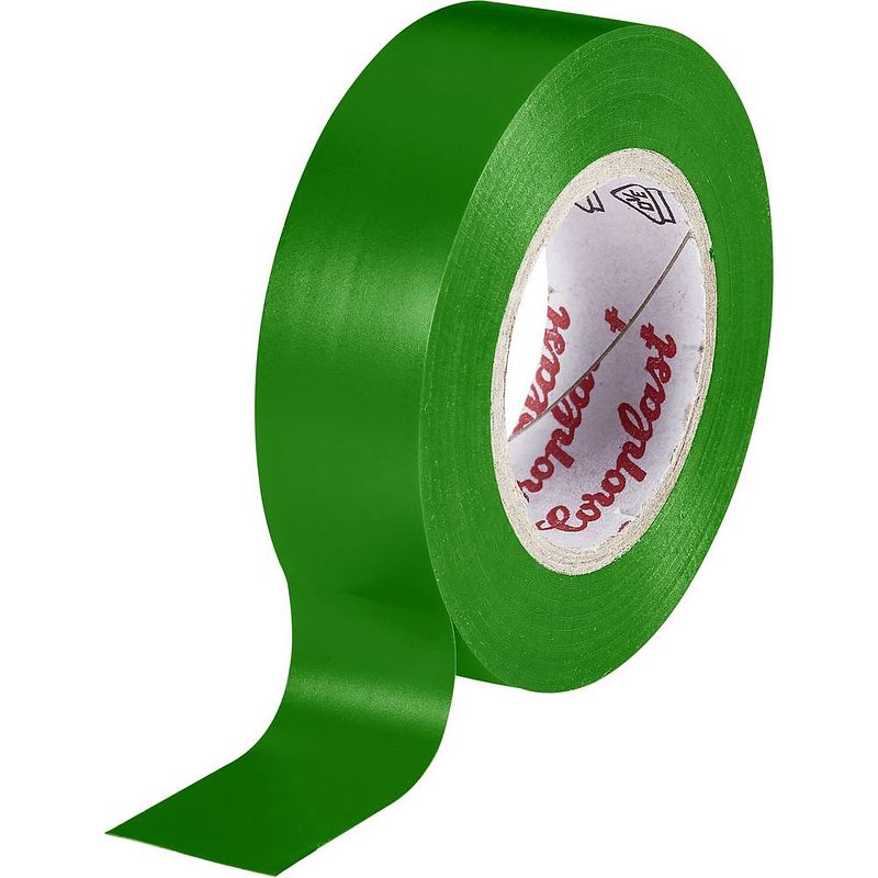 Foto van Coroplast 302 302-10-19gn isolatietape groen (l x b) 10 m x 19 mm 1 stuk(s)