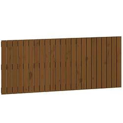 Foto van The living store houten wandhoofdbord grenenhout - 147 x 3 x 60 cm - klassiek design