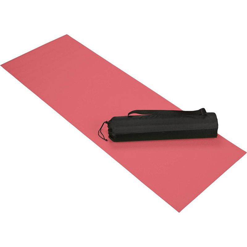 Foto van Rode yoga/fitness mat 60 x 170 cm - fitnessmat