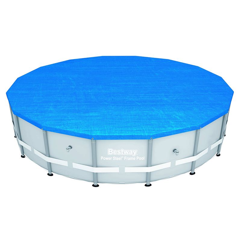 Foto van Bestway afdekzeil vendavel rond 488 cm blauw