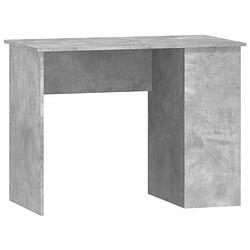 Foto van Vidaxl bureau 100x55x75 cm bewerkt hout betongrijs