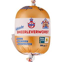 Foto van Kroon saksische smeerleverworst naturel 150g bij jumbo