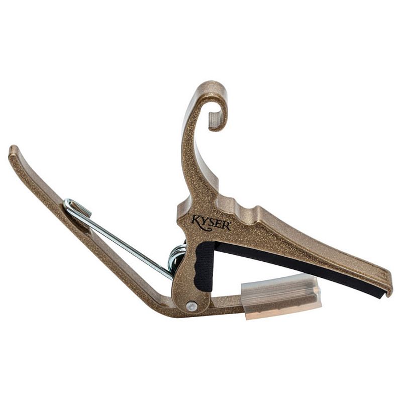 Foto van Kyser quick-change acoustic gold capo voor westerngitaar