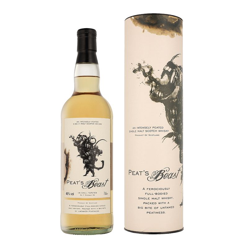 Foto van Peat'ss beast single malt unchillfiltered 70cl whisky