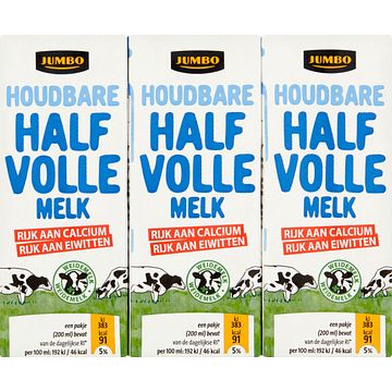 Foto van Jumbo houdbare halfvolle melk 6 x 200ml