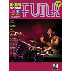 Foto van Hal leonard drum play-along funk drumboek