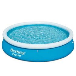 Foto van Bestway fast set zwembad opblaasbaar rond 366x76 cm 57273