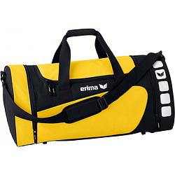Foto van Erima sporttas club 5 line geel/zwart 76 liter