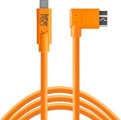 Foto van Tether tools tetherpro usb c naar 3.0 micro usb haaks oranje