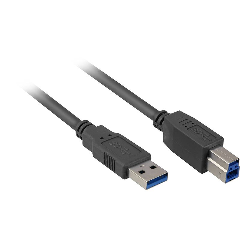 Foto van Usb 3.0 kabel, usb-a > usb-b