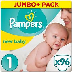 Foto van Pampers premium protection new baby maat 1 (newborn) 2-5 kg, 96 luiers - jumbo pack