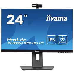 Foto van Iiyama prolite xub2490hsuc-b5 led-monitor 60.5 cm (23.8 inch) energielabel e (a - g) 1920 x 1080 pixel full hd 4 ms vga, hdmi, displayport, usb, hoofdtelefoon