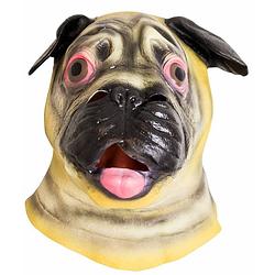 Foto van United entertainment verkleedmasker hond 40 x 30 cm latex bruin