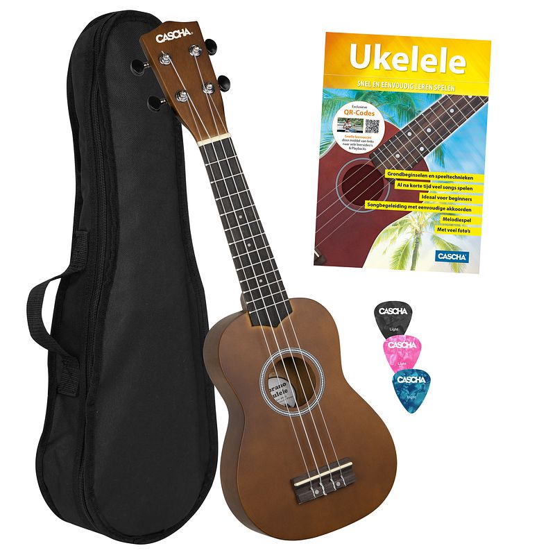 Foto van Cascha hh 3956 nl sopraan ukelele starter set (nederlands)