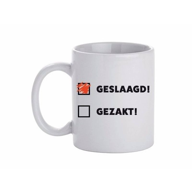 Foto van Geslaagd cadeau mok / beker 300 ml