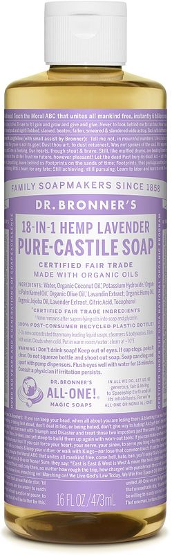 Foto van Dr. bronner magical soap lavendel 473ml