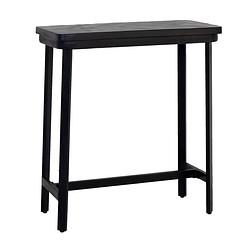 Foto van Giga meubel bartafel zwart visgraat - 100x50x110cm - tafel max