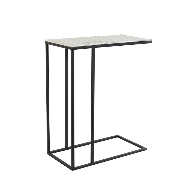 Foto van Side table 48x26x60 cm macy nickel