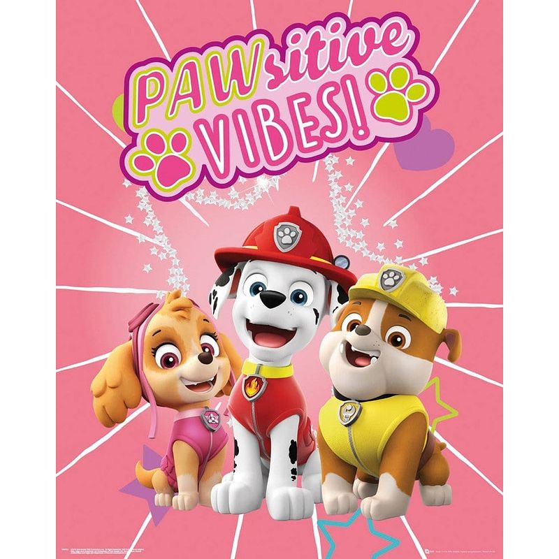 Foto van Gbeye paw patrol pawsitive vibes poster 40x50cm