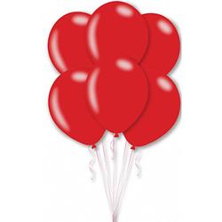 Foto van Amscan ballonnen metallic 27,5 cm latex rood 25 stuks