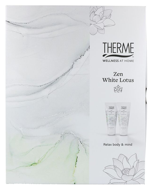 Foto van Therme zen white lotus shower treatment giftset