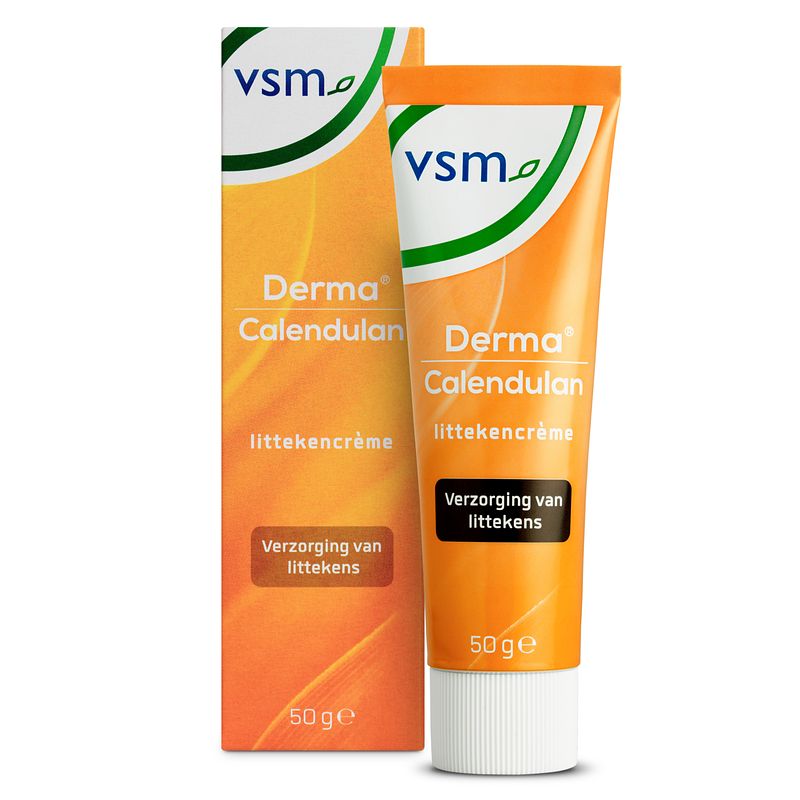 Foto van Vsm derma calendulan litteken creme 50gr