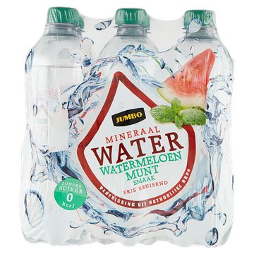 Foto van Jumbo bruisend water watermeloenmunt 6 x 500ml